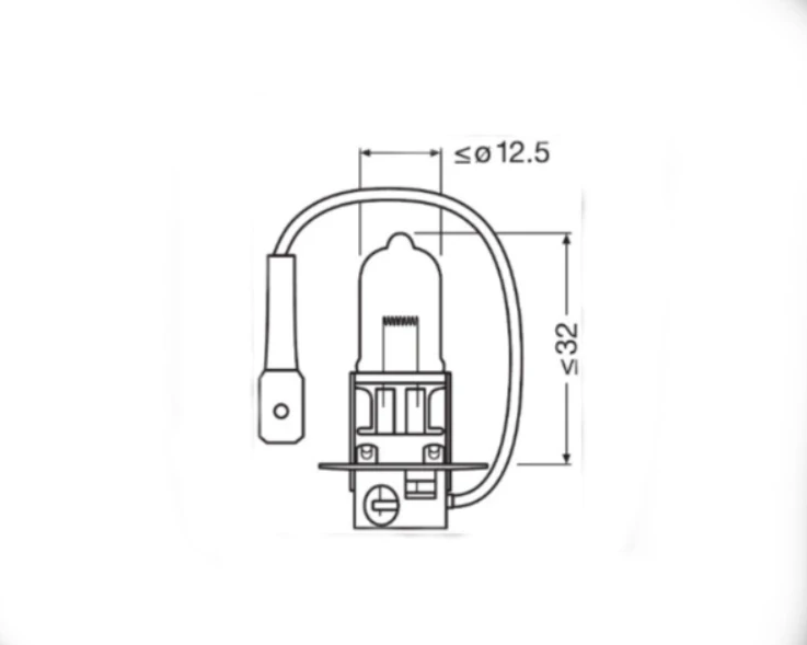 żarówka h3 70w pk22s e0054400
