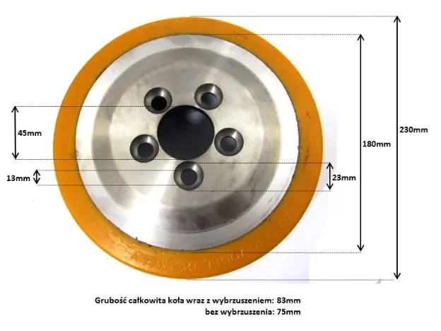 koło napędowe 230x75/45 8359920 still-wagner