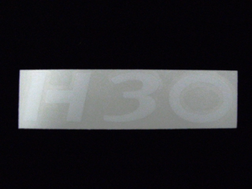 naklejka napis h30 linde e0003196 biała 170mmx40mm