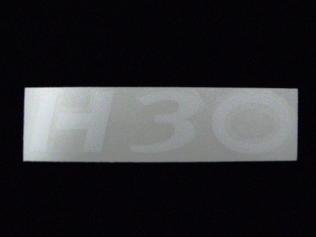 naklejka napis h30 linde e0003196 biała 170mmx40mm