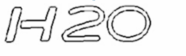 naklejka linde napis h20 0009382405