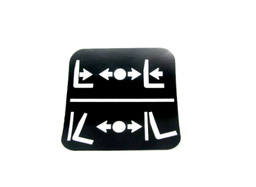 naklejka dźwigni sterowania 0009381606 linde