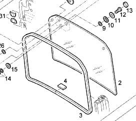szyba kabiny 3924375704 linde