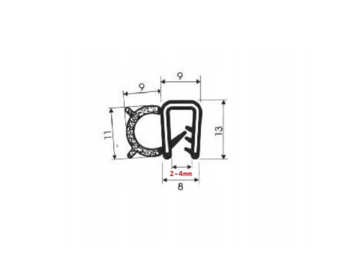 uszczelka gumowa uniwersalna e0054879