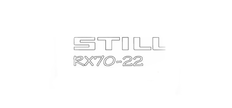 naklejka napis still rx70-22 724061 lewa