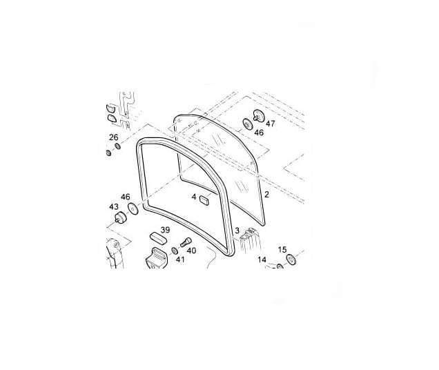 szyba tylna 3914375701 linde