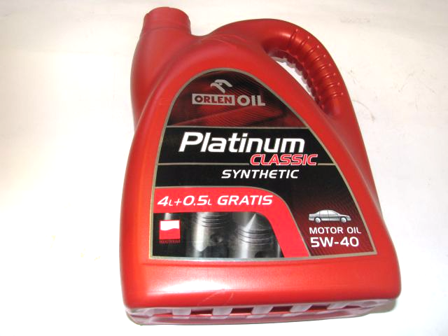 olej syntetyczny platinum classic 5w-40 4,5l e0002378